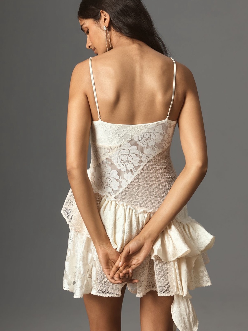For Love & Lemons Paulina Patchwork Mini Dress - Picture 3 of 7